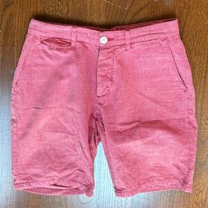 Club Monaco Coral Flat Front Shorts 28